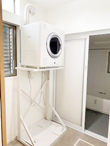 脱衣所　洗濯機　乾太くん