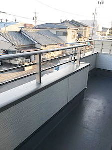 株式会社あいホーム：静岡市清水区分譲住宅　バルコニー