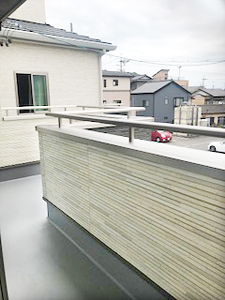 株式会社あいホーム：静岡市葵区・分譲住宅　バルコニー