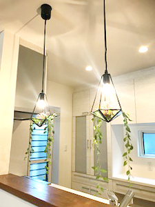 株式会社あいホーム：藤枝市I様邸　おしゃれな照明