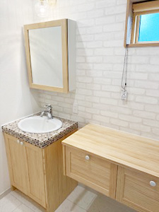 株式会社あいホーム：藤枝市・S様邸　洗面